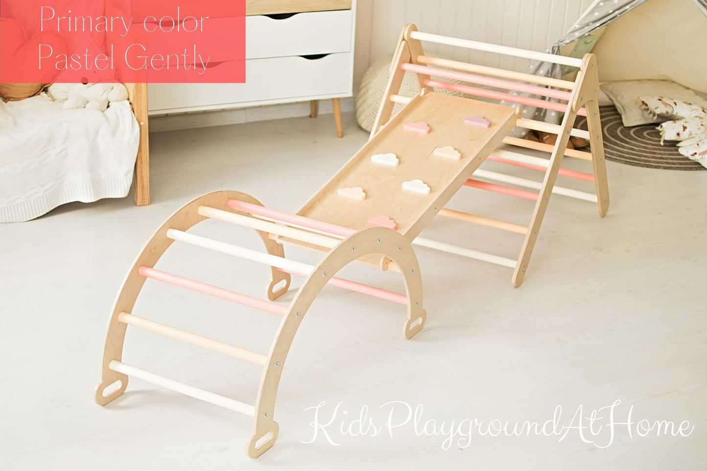 Parcours de Motricité Libre Montessori personnalisable | triangle, rampe, arche